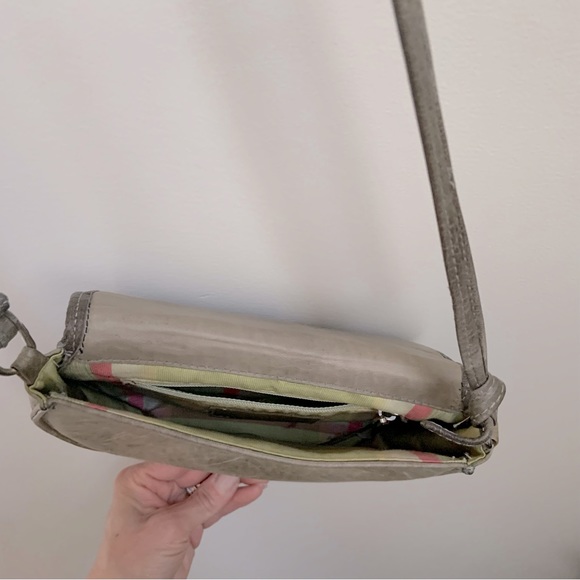 Unbranded, distressed grey genuine leather bag in XS - Picture 8 of 16